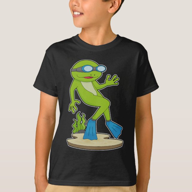 Camiseta Rana Buceador Gafas de natación (Anverso)