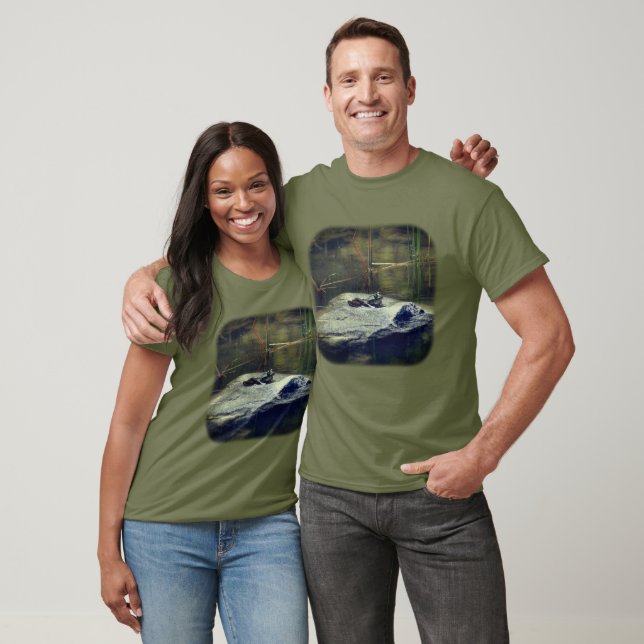 Camiseta Rana Bullfrog En Rock In Pond Nature  (Unisexo)