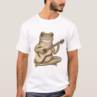 Camiseta Rana caprichosa tocando guitarra acústica