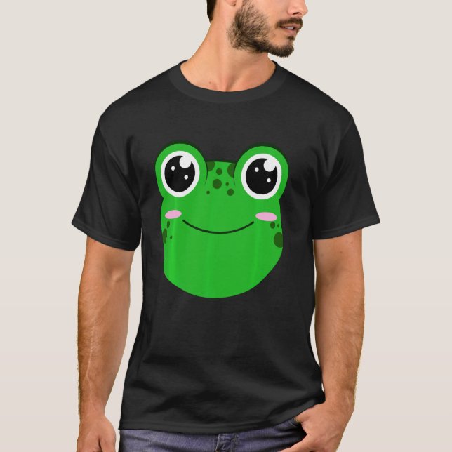 Camiseta Rana Cara Verdadera Toad Anfibio Froggy Verde Tadp (Anverso)