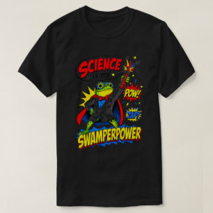 Camiseta Rana científica del Pop Art La ciencia es mi Swamp