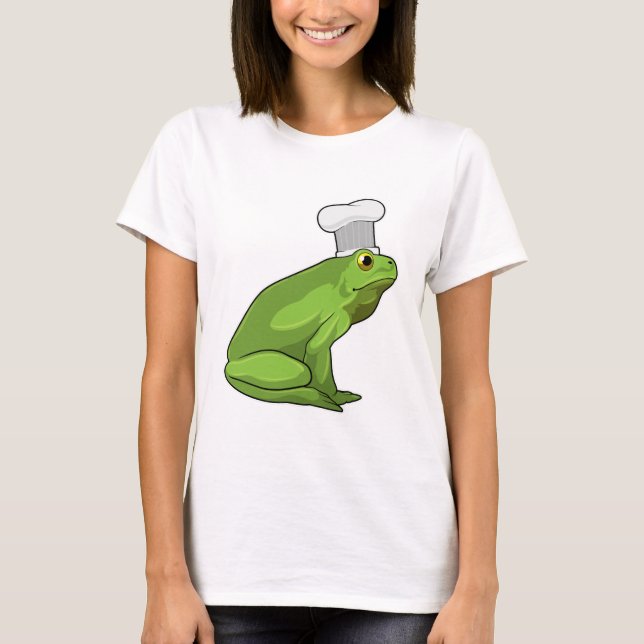 Camiseta Rana cocinada con gorra de Chef (Anverso)