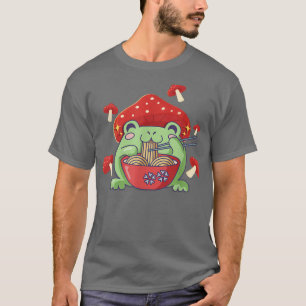 Camiseta Rana Comer Ramen Anime Fideos Japoneses Rana Cuta