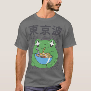 Camiseta Rana Comer Ramen Kawaii Anime Japan Cottagecore A