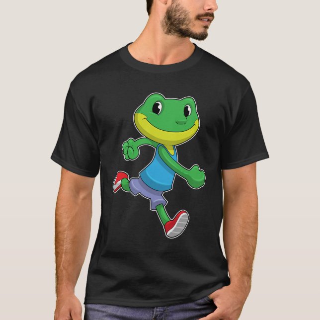 Camiseta Rana como corredora en carrera (Anverso)
