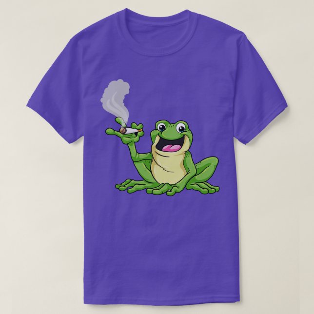 Camiseta Rana como fumadora con cigarrillo (Diseño del anverso)