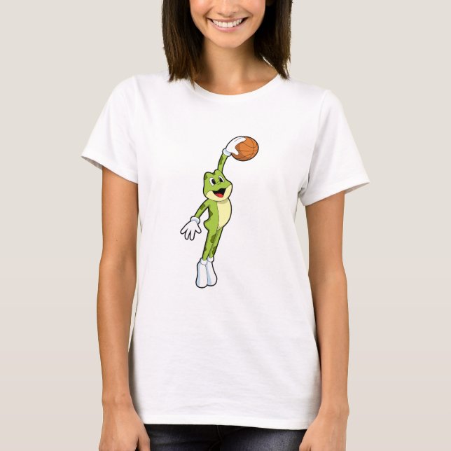 Camiseta Rana como jugador de baloncesto con baloncesto.PNG (Anverso)