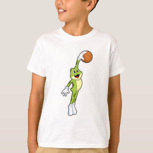 Camiseta Rana como jugador de baloncesto con baloncesto.PNG