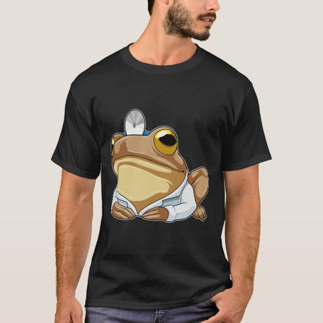 Camiseta Rana como Médica con abrigo de Médica (Anverso)