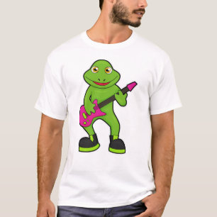 Camiseta Rana como músico con guitarra
