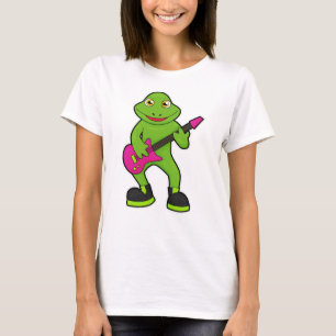 Camiseta Rana como músico con guitarra