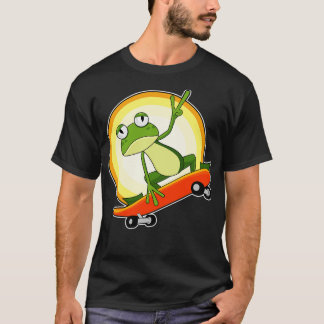Camiseta Rana como patinador con patineta