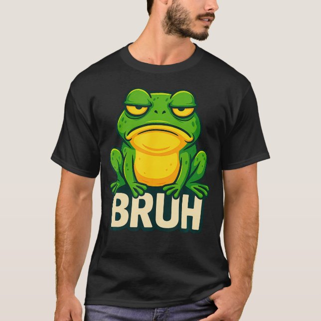 Camiseta Rana con Actitud - Meme Bruh (Anverso)