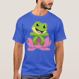 Camiseta Rana con flores de Lotus