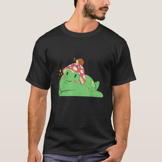 Camiseta Rana con gorra de taburete y caracol (Anverso)