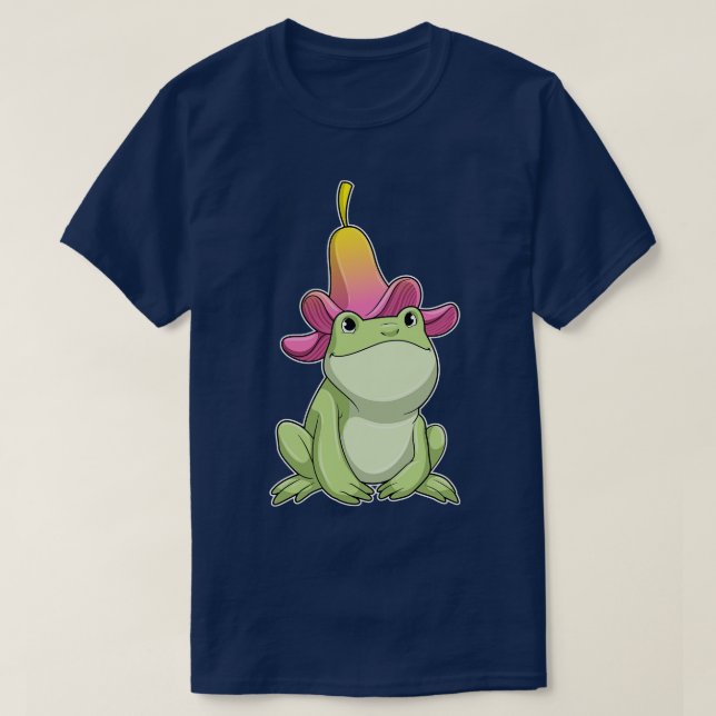 Camiseta Rana con Plumeria (Diseño del anverso)
