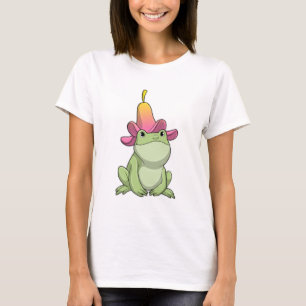 Camiseta Rana con Plumeria
