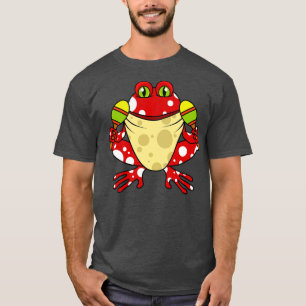 Camiseta Rana con raqueta de tenis de mesa