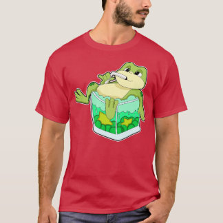 Camiseta Rana Con Vidrio De Jugo