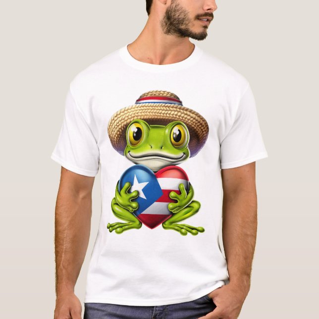Camiseta Rana coqui de Puerto Rico (Anverso)