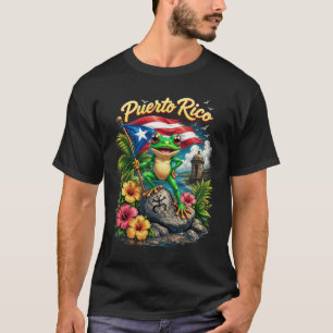 Camiseta Rana Coqui De Puerto Rico Boricua Taino Bandera Tr