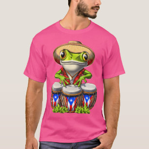 Camiseta Rana Coqui de Puerto Rico Taino Boricua