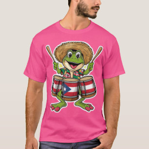 Camiseta Rana Coqui de Puerto Rico Taino Boricua