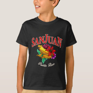 Camiseta Rana Coqui de Puerto Rico Vacaciones Tropicales en