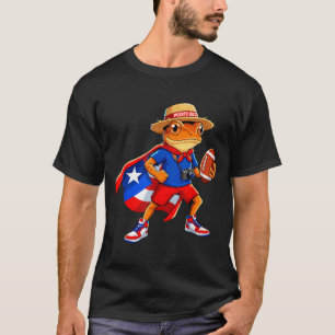 Camiseta rana coqui deportes bandera de puerto rico fútbol 
