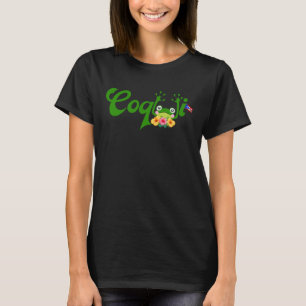 Camiseta Rana Coqui Divertida Bandera Puertorriqueña Boricu