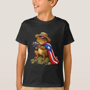 Camiseta Rana Coqui Divertida Divertida Puerto Rico
