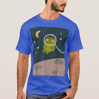 Camiseta Rana corta en el espacio ultraterrestre 