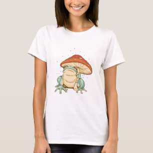 Camiseta Rana cottagecore con hongo