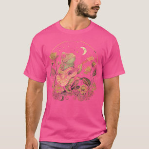 Camiseta Rana Cottagecore Tocando Su Guitarra Acústica