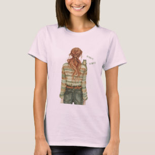 Camiseta Rana croar pelirroja hembra