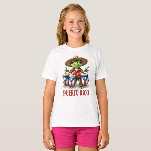 Camiseta Rana cultural de Puerto Rico (Anverso completo)