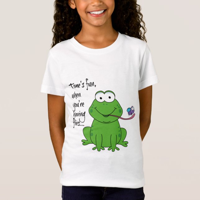 Camiseta Rana cuta; El tiempo es divertido cuando tienes mo (Anverso)