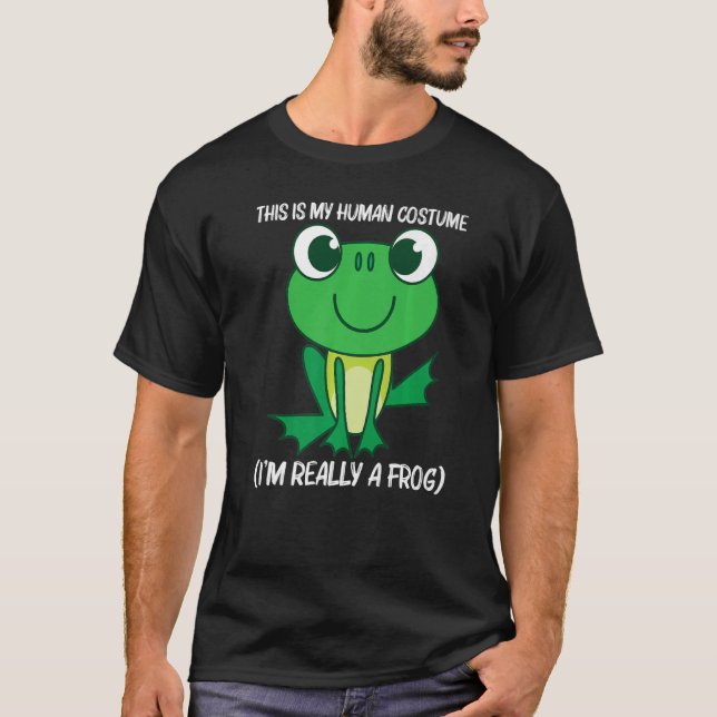 Camiseta Rana Cuta Para Hombres Mujeres Mascota De Zoológic (Anverso)