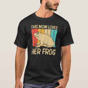 Camiseta Rana Cuta Para Las Mujeres Mamá Toad Catcher Masco