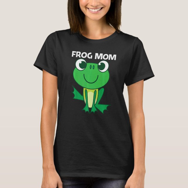 Camiseta Rana Cuta Para Mamá Mujeres Mascota De Zoológico F (Anverso)