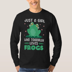 Camiseta Rana Cuta Sólo Un Chica Que Hoy Ama Las Ranas