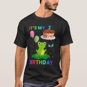 Camiseta Rana Cute 8º cumpleaños Ranas Gráficas animales