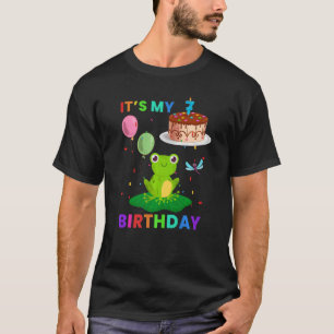 Camiseta Rana Cute 8º cumpleaños Ranas Gráficas animales