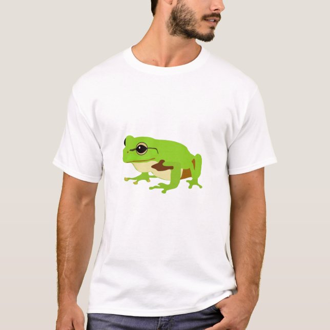 Camiseta Rana Cute Green Tree (Anverso)