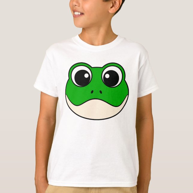 Camiseta Rana Cute Sonriente (Anverso)