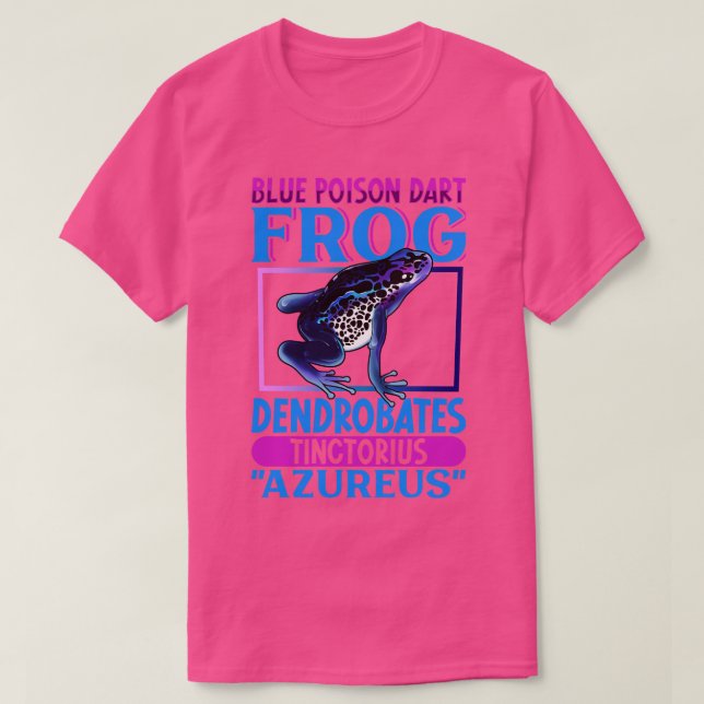 Camiseta Rana Dart de veneno azul (Diseño del anverso)