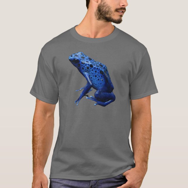 Camiseta Rana Dart de veneno azul (Anverso)