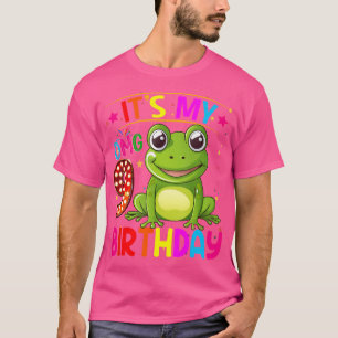 Camiseta Rana De 9 Años Es Mi Novena Rana De Cumpleaños