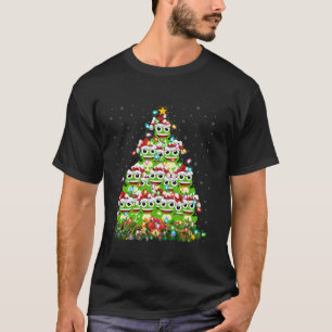 Camiseta Rana de árbol de Navidad Rana de árbol de alumbrad