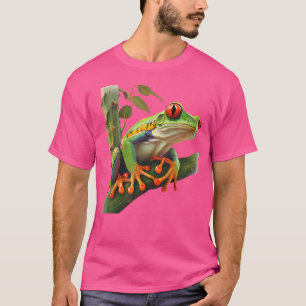 Camiseta Rana De Árbol Ojo Rojo Selva Tropical Anfibio Salt